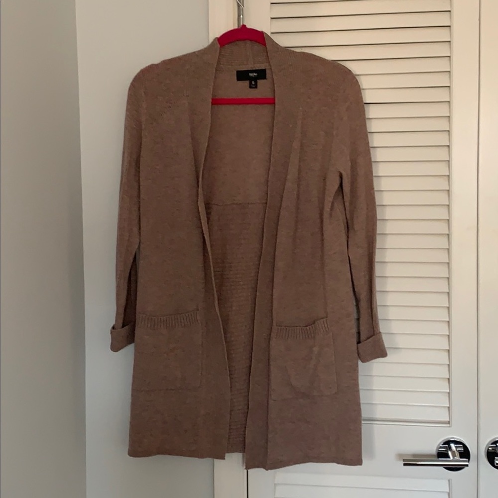 Mossimo Pinkish-brown open sweater size small